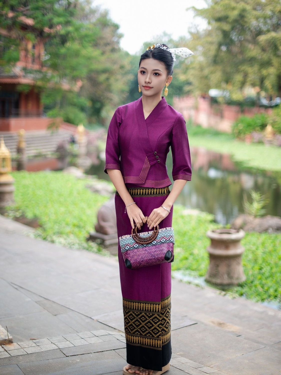 Batik Sarong Wrap - 2 stks Thailand Myanmar Lange-gyi Rok