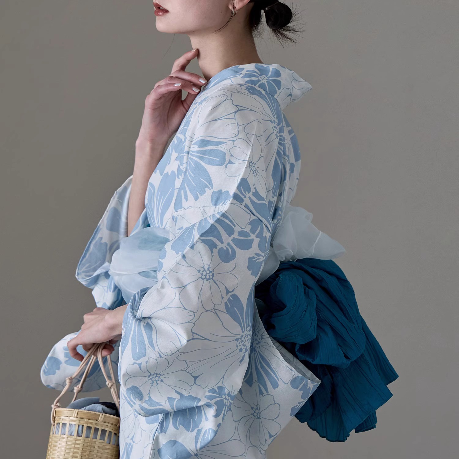 Ethnic Fashion Girls - Traditionele Yukata Kimono van katoenen linnen,