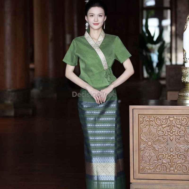 Batik Sarong Wrap - 2025 temperament Zuidoost-Aziatische stijl Thailand kleding