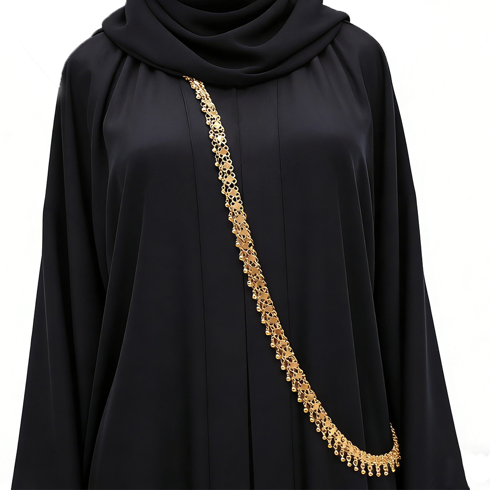 Ethnic Indian Fashion - Gouden kralen kwastje schouderketting lichaamssieraden Indiase