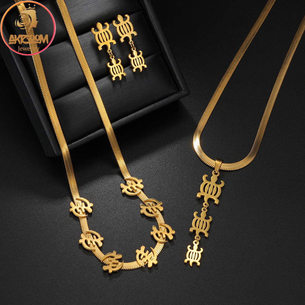 Ethnic Fashion Girls - Aangepaste Afrikaanse symbool etnische hanger ketting