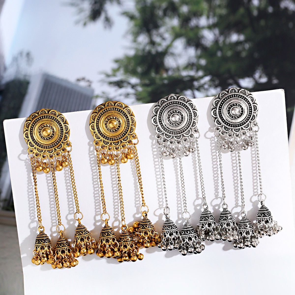 Etnische Vintage Ronde Bloem L - Ethnic Indian Fashion recensie en prijs