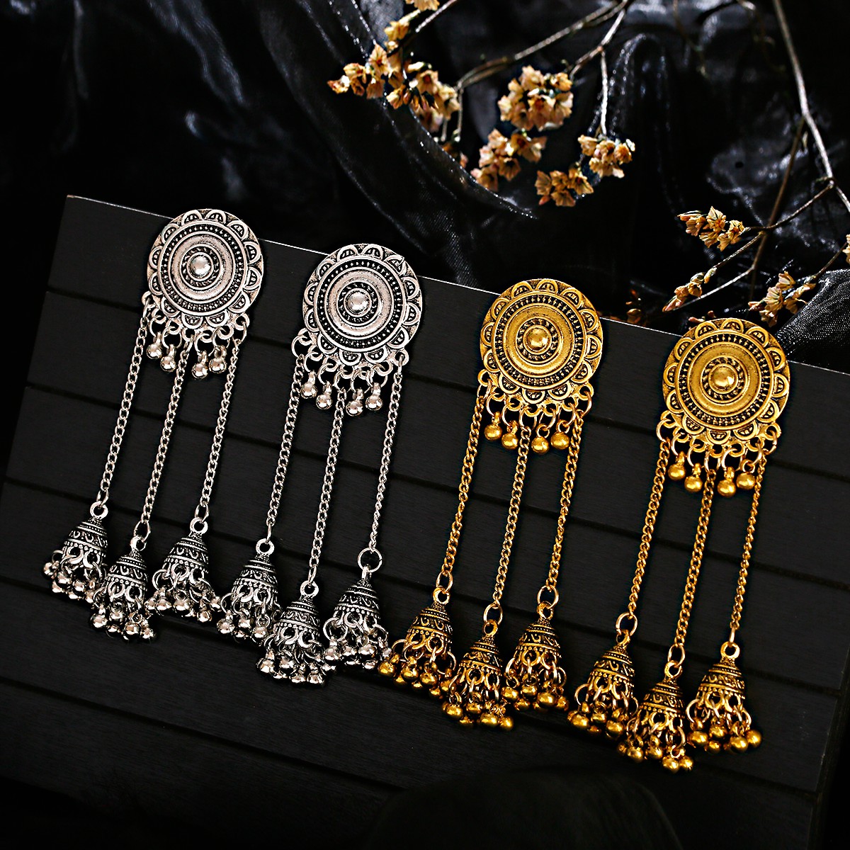 Etnische Vintage Ronde Bloem L - Ethnic Indian Fashion recensie en prijs