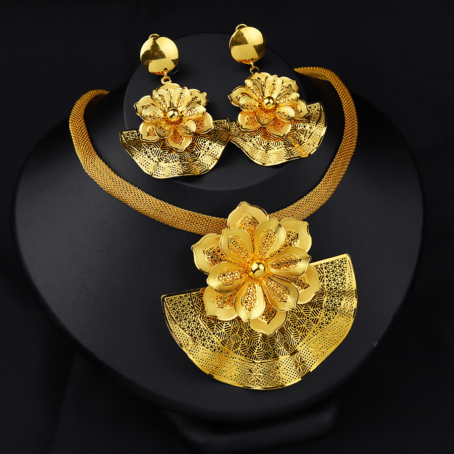 Dubai Ketting Oorbellen Grote  - Ethnic Fashion In recensie en prijs