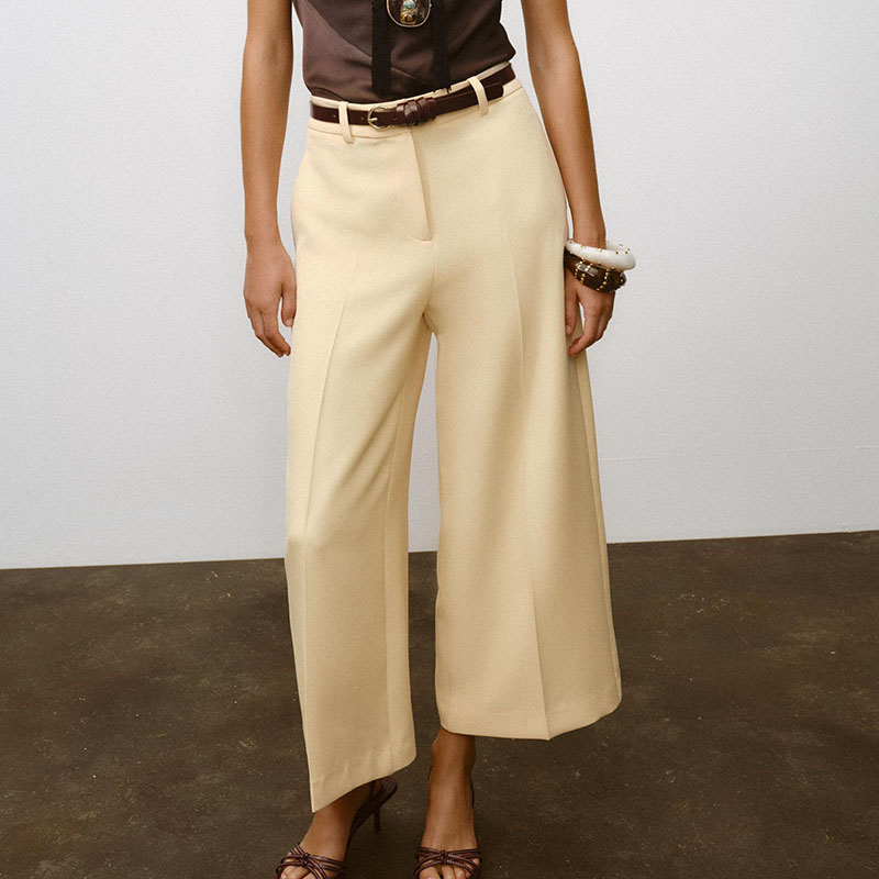 Hoge taille casual broek met w - New Ethnic Fashion recensie en prijs