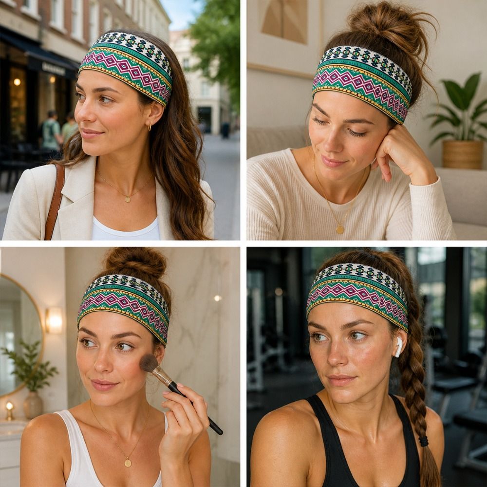 Mode Etnische Print Yoga Hoofd - Ethnic Fashion Show recensie en prijs