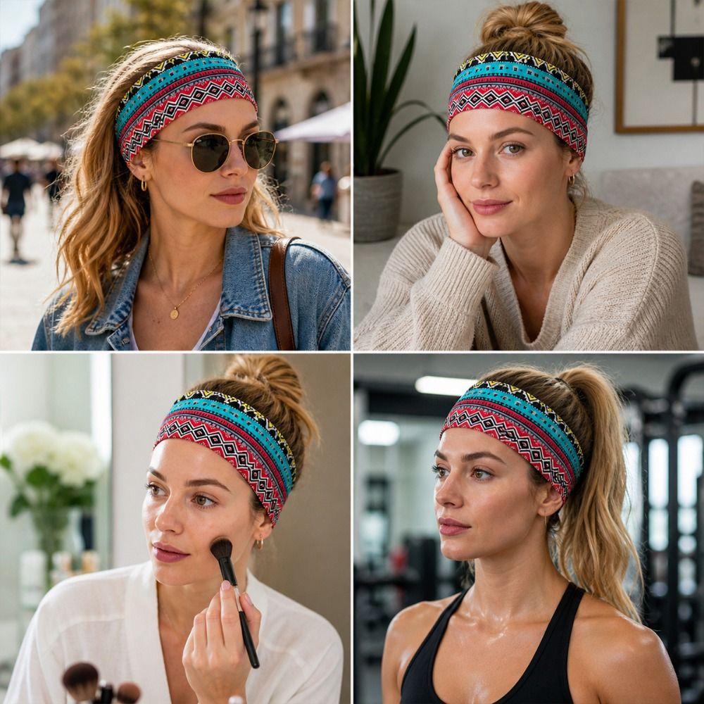 Mode Etnische Print Yoga Hoofd - Ethnic Fashion Show recensie en prijs