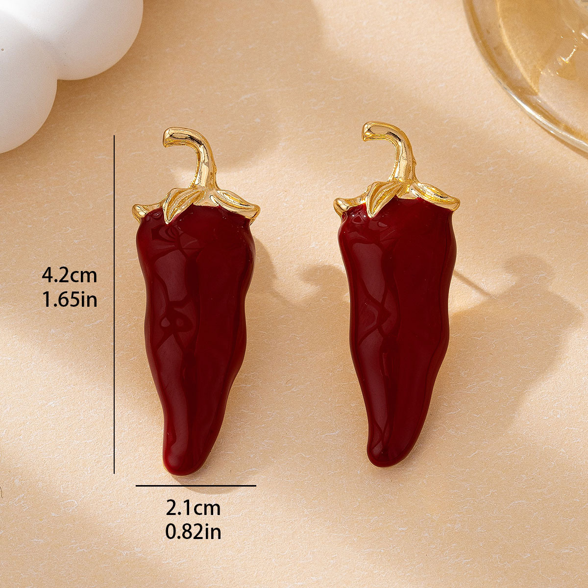 Eigenzinnige Chili Stud Oorbel - Ethnic Chic Fashion recensie en prijs